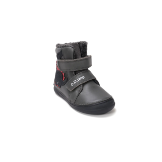 Zimowe buty skórzane DD STEP - W078-52785 Dark Grey - 5
