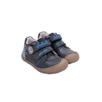 Półbuty skórzane barefoot dla chłopca S073-52875B Black – świecące w ciemności DD Step - 4