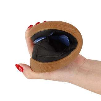 Sportowe buty dla chłopca BAREFOOT czarne niebieskie CASUAL 004X003 - BEFADO - 8