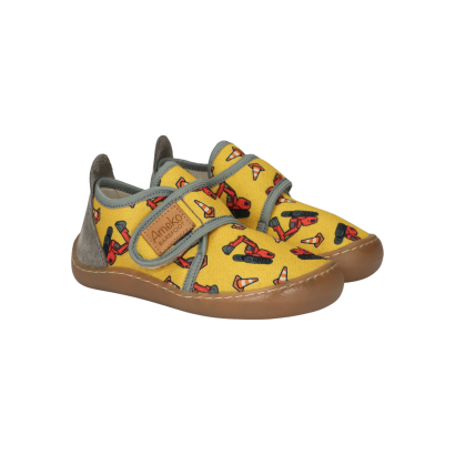Kapcie Barefoot - PIKO Koparki- AMEKO żółte w koparki