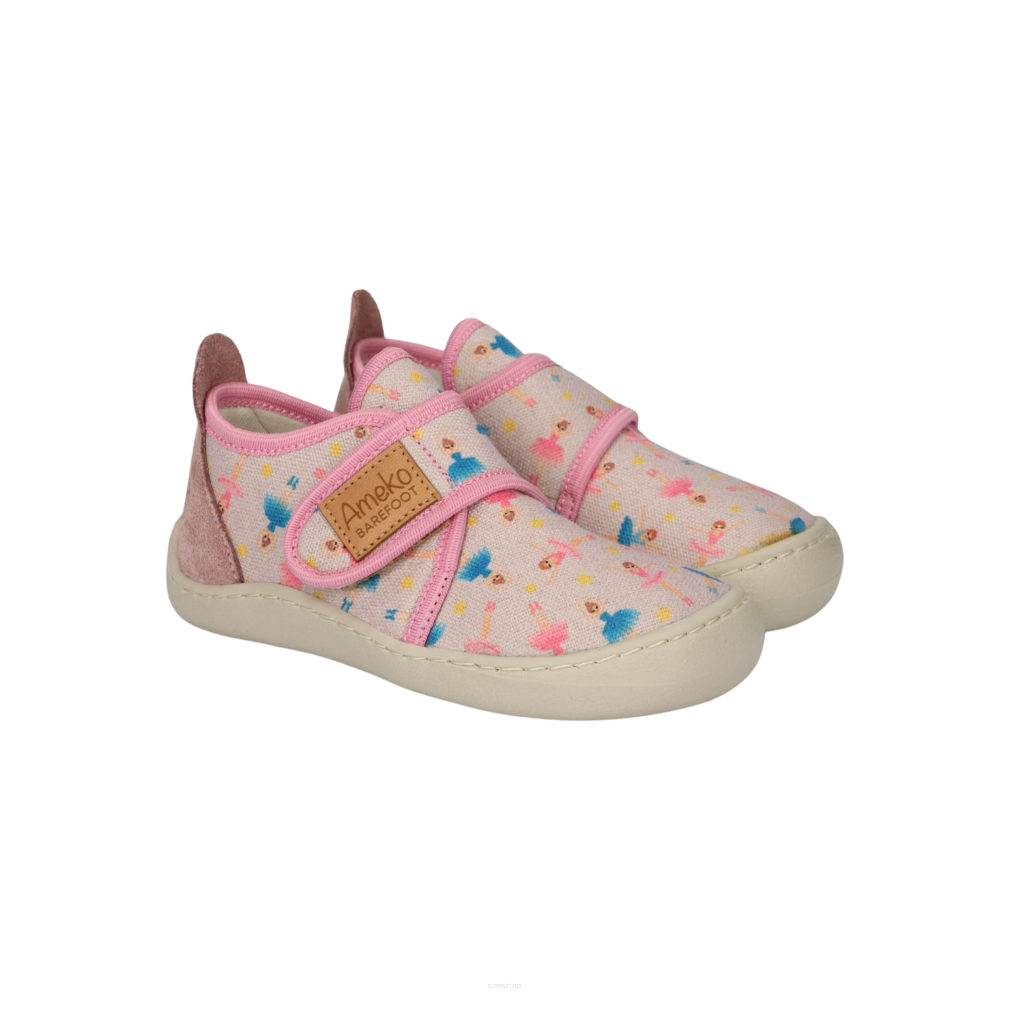 Kapcie Barefoot - PIKO BALETNICA- AMEKO jasny popiel w baletnice