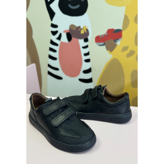 Trampki czarne trzewiki, skórzane dla chłopca 1362 Black- MAZUREK MANUFAKTURA - 4