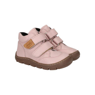 Ringo Rose - AMEKO - różowe trzewiki skórzane barefoot - 2