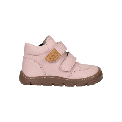 Ringo Rose - AMEKO - różowe trzewiki skórzane barefoot